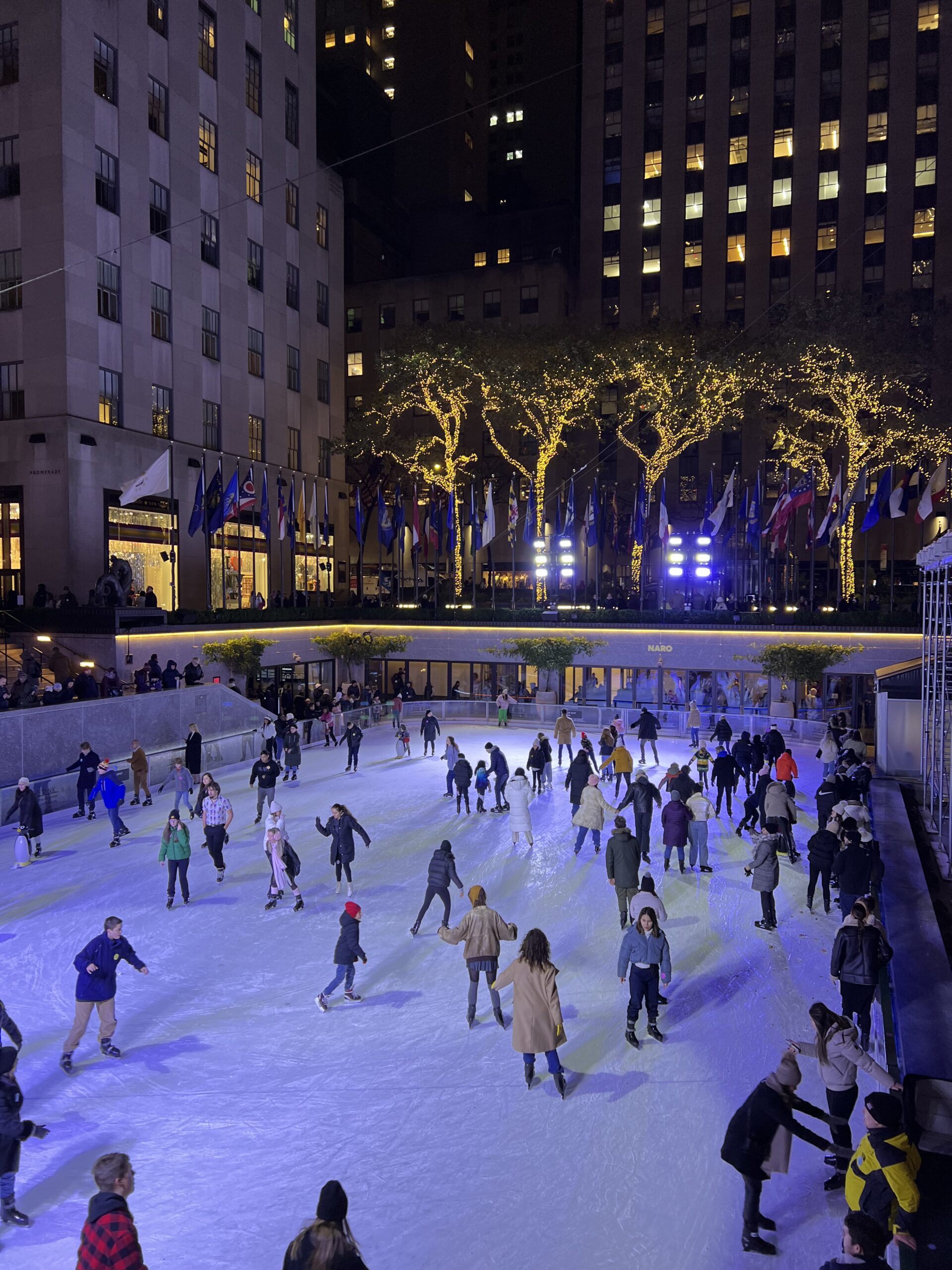 Ice skating in NYC