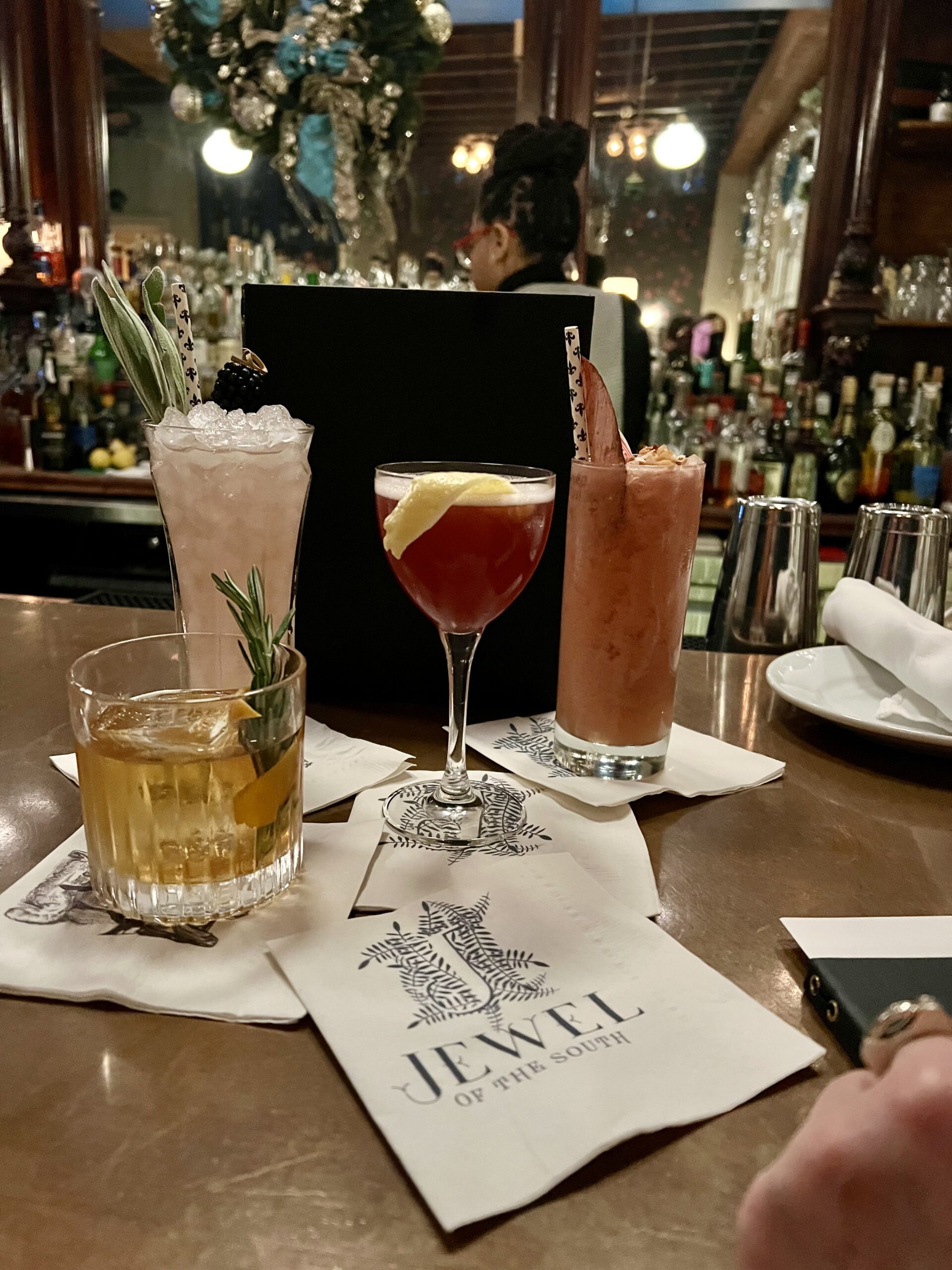 Cocktails at Jewel of the South New Orleans
