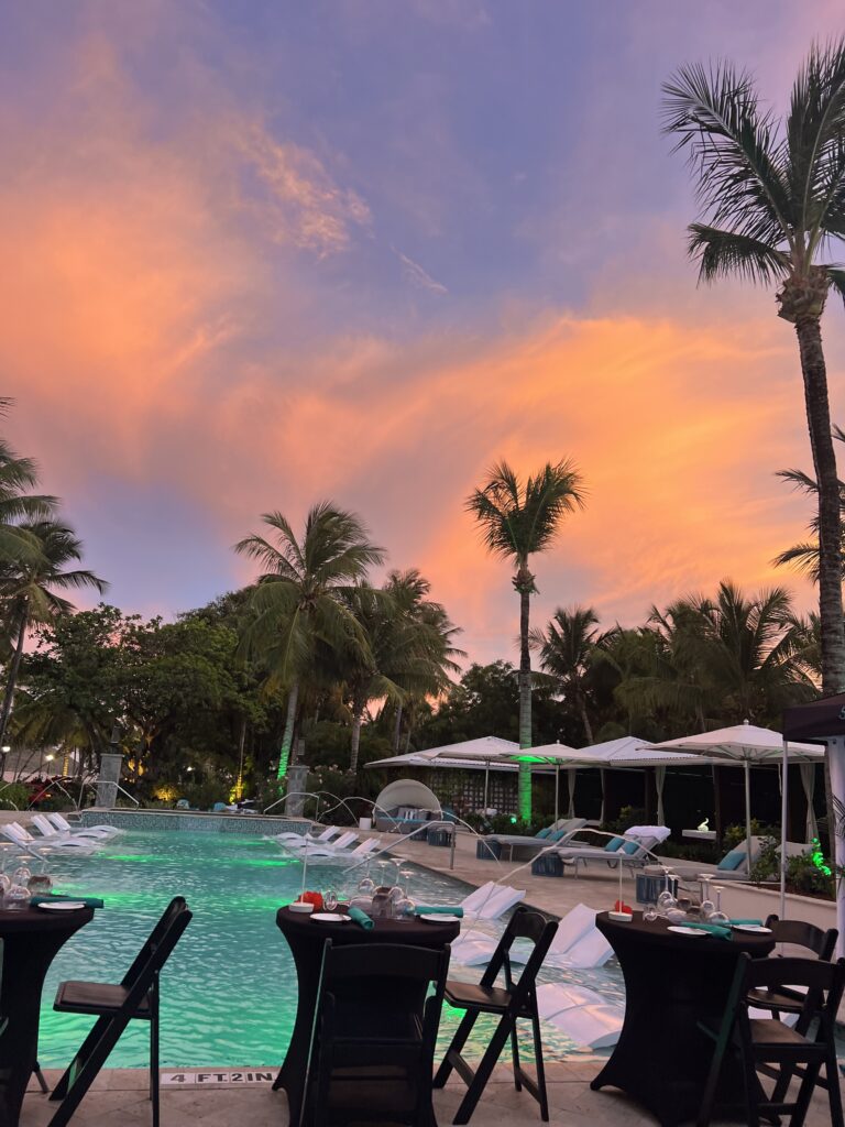 Serenity Coconut Bay St Lucia Sunset at Pool