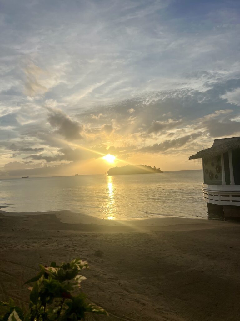 Sandals Halcyon Beach St Lucia Sunset