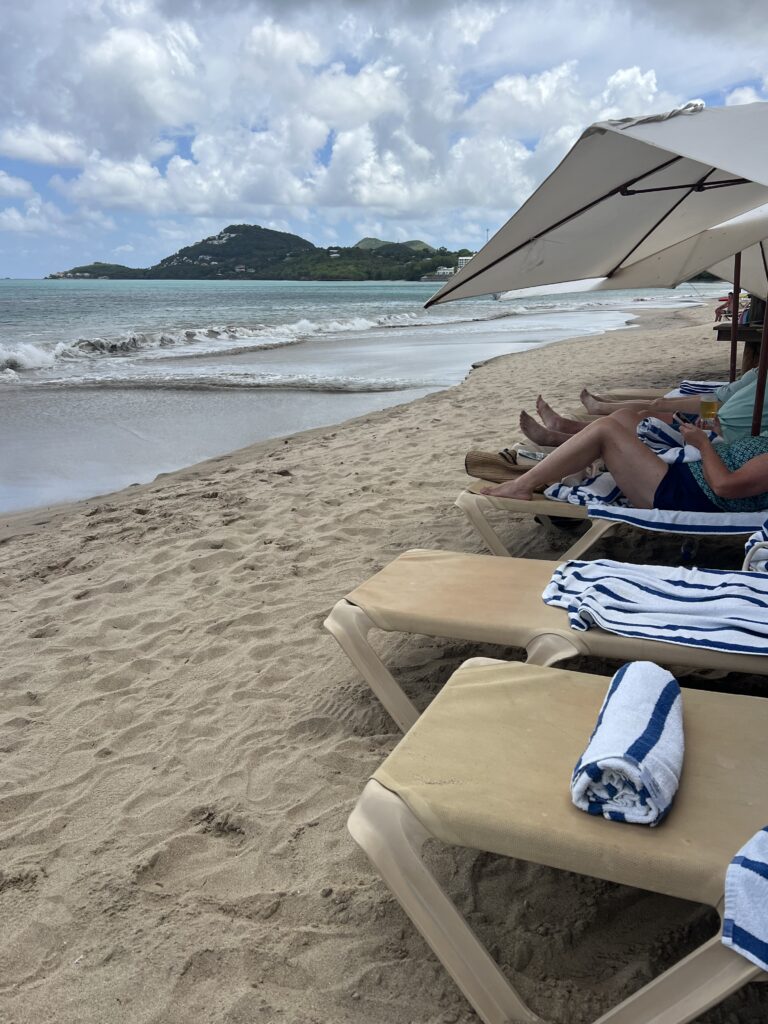Sandals Halcyon Beach St Lucia Beach Setup